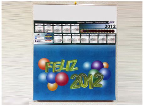 calendario termómetro pared
