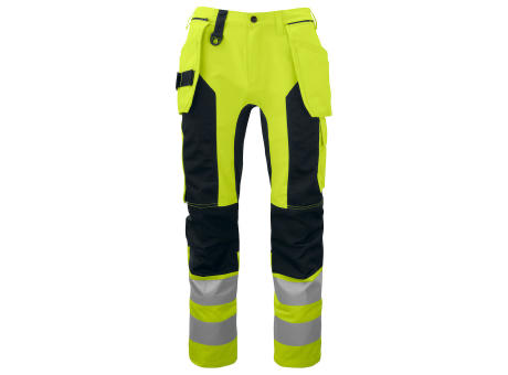 6513 PANTALON EN ISO 20471 AMARILLO-NEG D100