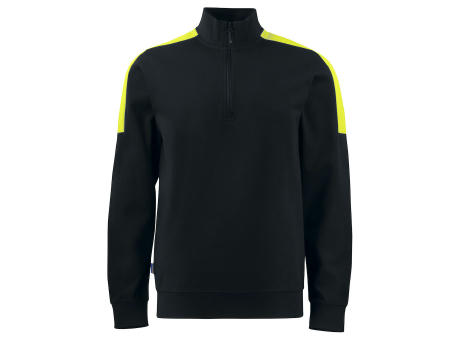 2128 SWEATSHIRT 1/2 ZIP NEGRO/AMARILLO 4XL