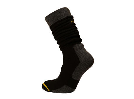 9092 CALCETINES DE LANA ALTOS NEGRO/GRIS 3639