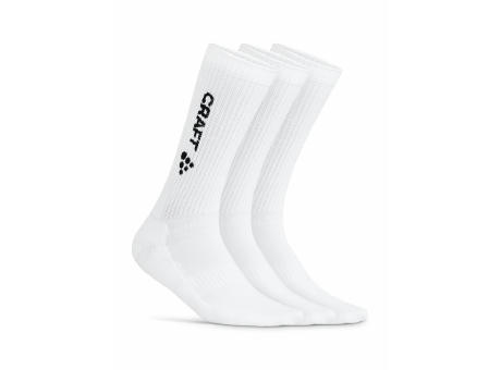 PROGRESS INDOOR 3-PACK SOCK WHITE 28/30
