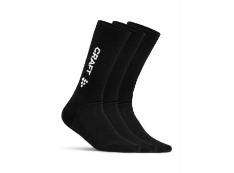 PROGRESS INDOOR 3-PACK SOCK BLACK 46/48