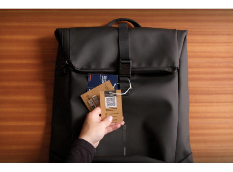 Mochila urbana resistente al agua con solapa