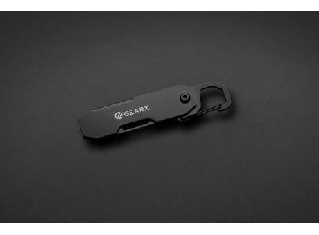 Herramienta EDC plegable Gear X mosquetón y cutter
