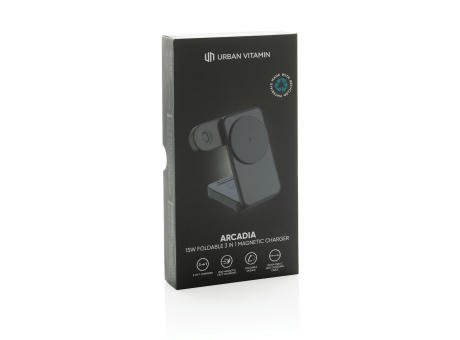 Cargador magnético 3 en 1 RCS Urban Vitamin Arcadia 15W