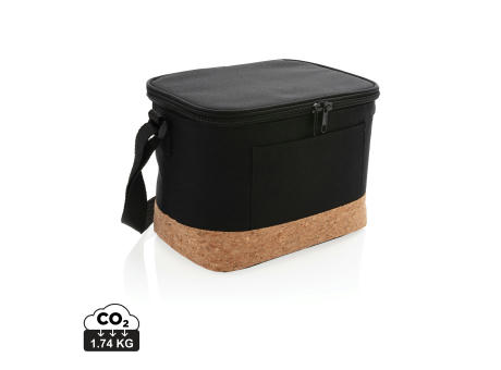 Bolsa y nevera bicolor con detalle de corcho