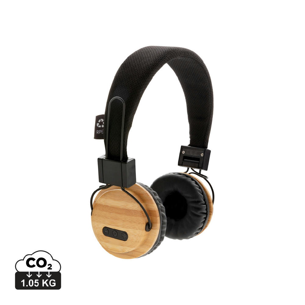 Auriculares inalámbricos bambú