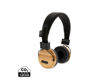 Auriculares inalámbricos bambú
