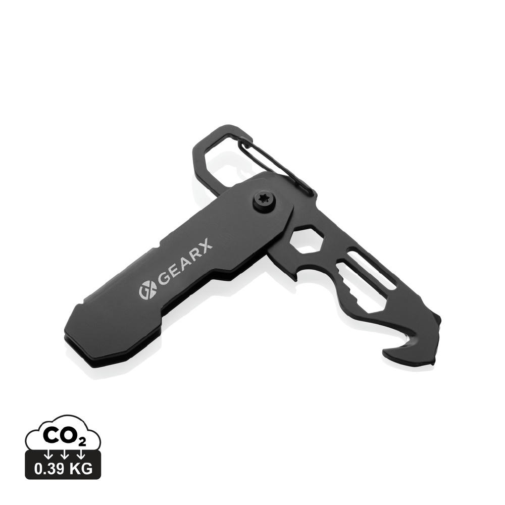 Herramienta EDC plegable Gear X mosquetón y cutter