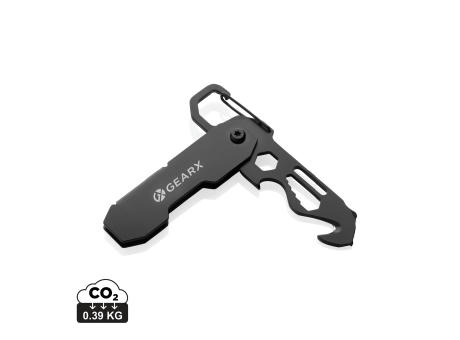 Herramienta EDC plegable Gear X mosquetón y cutter