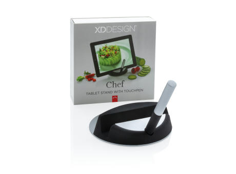 Stand Chef para tablet con bolígrafo táctil