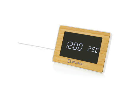 Reloj Utah RCS Rplastic bambú LED