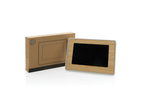 Reloj Utah RCS Rplastic bambú LED