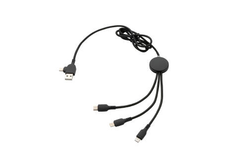 Cable 6 en 1 con logo iluminado