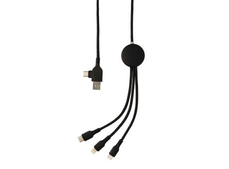 Cable 6 en 1 con logo iluminado