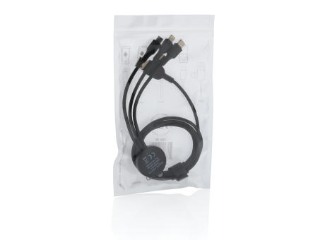 Cable 6 en 1 con logo iluminado