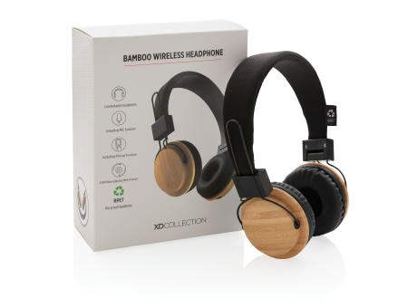 Auriculares inalámbricos bambú