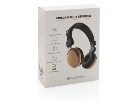 Auriculares inalámbricos bambú