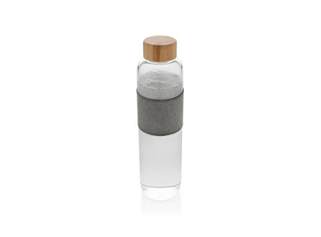 Botella Impact de vidrio de borosilicato con bambú