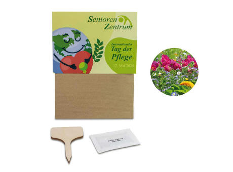 Pflanz-Set - 2er-Set - Sommerblumenmischung / Sonnenblume 