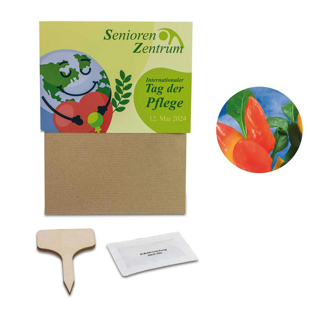 Pflanz-Set - 2er-Set - Gewürzpaprika / Thymian