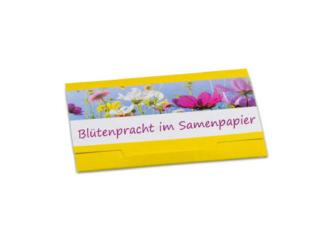 Samenpapier in Klappkärtchen - Bienchen