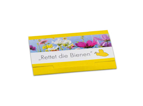 Samenpapier in Klappkärtchen - Blümchen