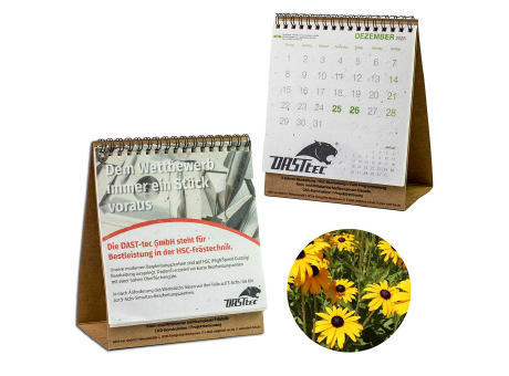 Samenpapier-Tischkalender - Rudbeckia