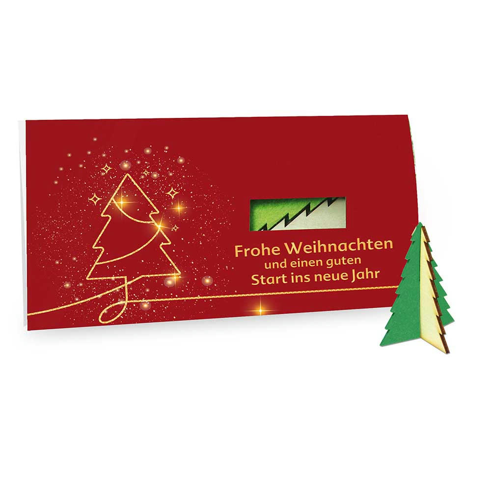 Steckfiguren-Karte Filz - Standardmotiv - Baum