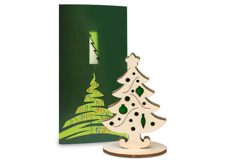 Steckfiguren-Karte Filz Premium - Tannenbaum Premium 4/0-c