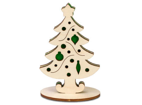 Steckfiguren-Karte Filz Premium - Tannenbaum Premium 4/0-c