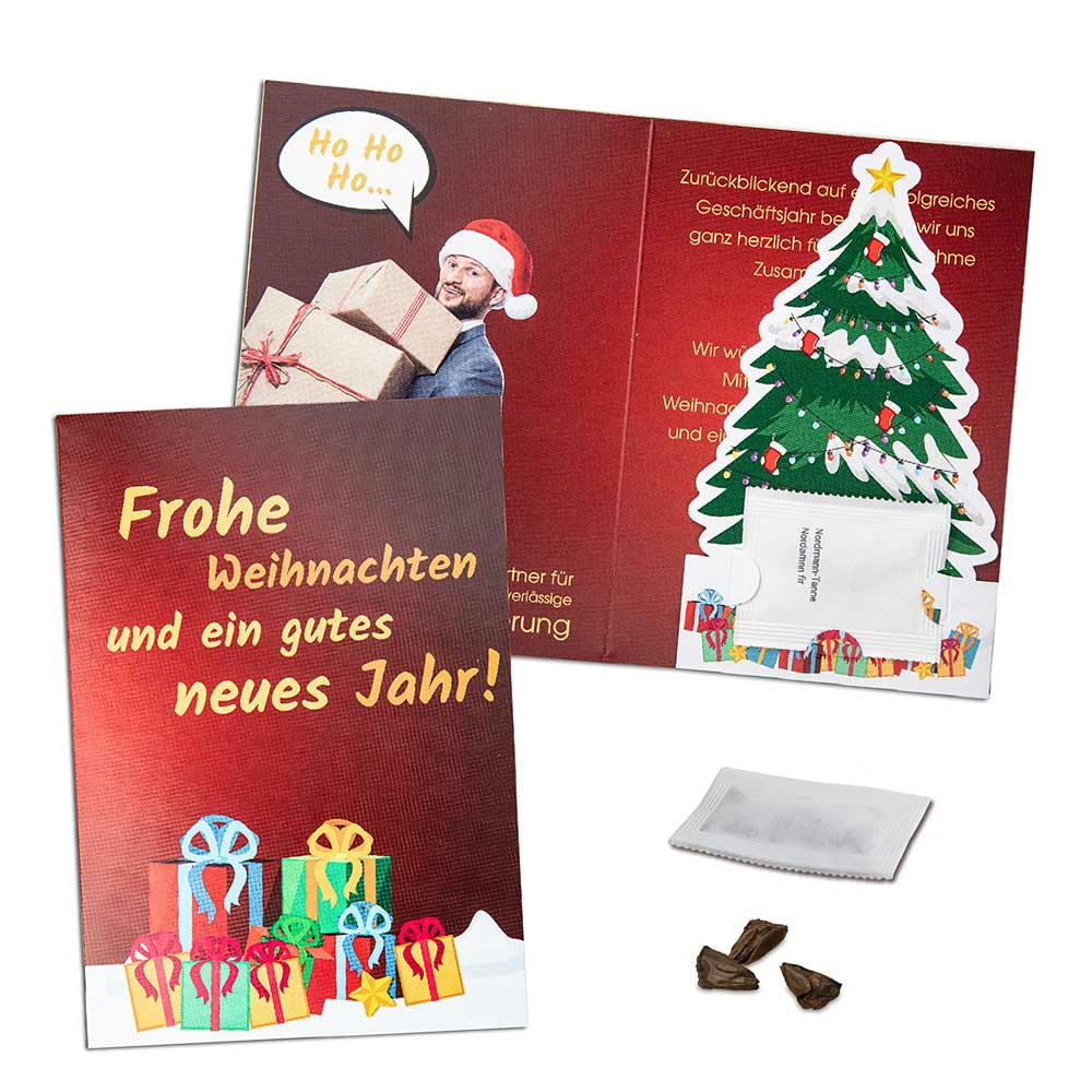 Weihnachtsbaum-Karte - mit Digitaldruck