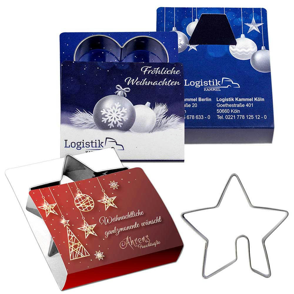 Backförmchen Single-Pack - Weihnachten - Tasse Stern 4/4-c, Lasergravur