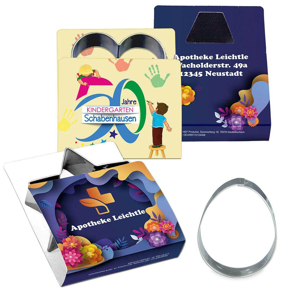 Backförmchen Single-Pack - Ostern - Ei 4/4-c, Lasergravur