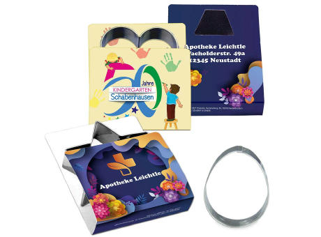 Backförmchen Single-Pack - Ostern - Ei 4/4-c, Lasergravur