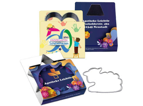 Backförmchen Single-Pack - Ostern - Lamm 4/4-c, Lasergravur