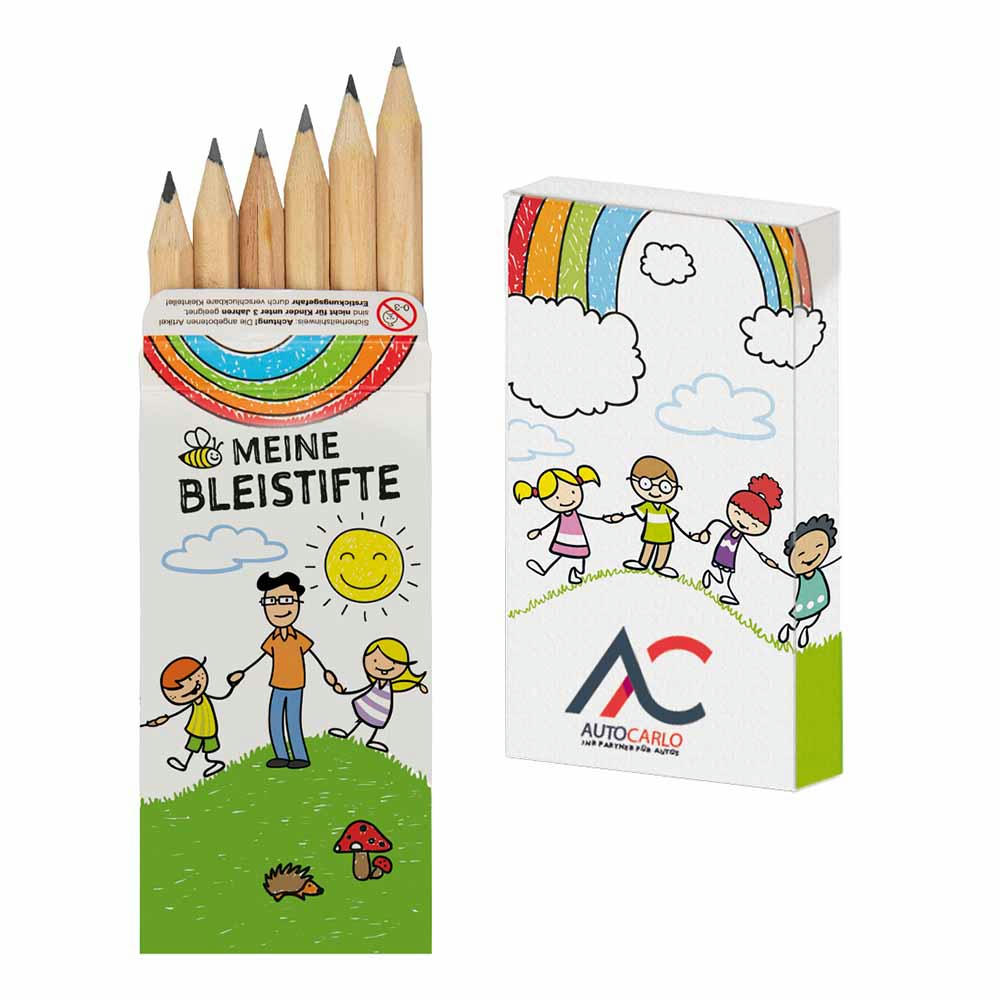 Bleistiftbox - Standard mit 2-c Logoeindruck
