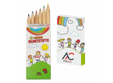 Buntstiftbox - Standard mit 2-c Logoeindruck