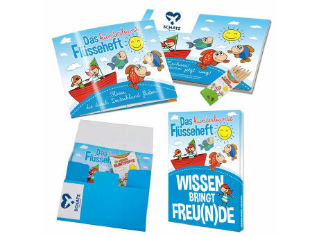 Wissen-Set „Das Flüsseheft“ - Set - mit 1-c Logoeindruck