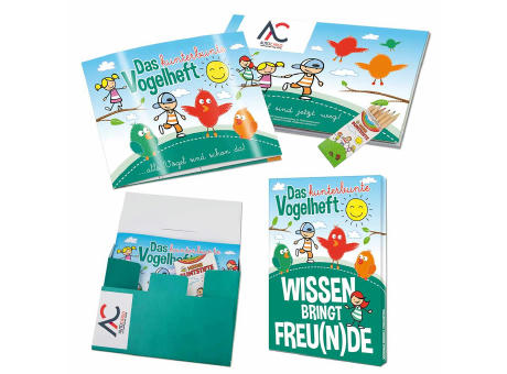 Wissen-Set „Das Vogelheft“ - Set - mit 2-c Logoeindruck