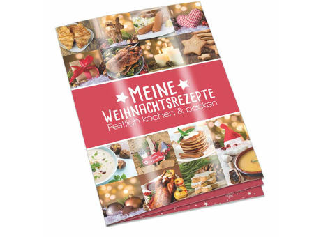Rezeptbuch-Set "Weihnachten" - Rezeptbuch mit 1-c Logoeindruck
