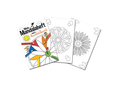 Malbuch / Mal-Set A5 - Mandala - Malset neutral