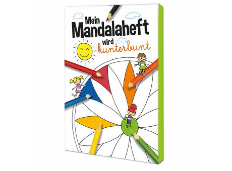 Malbuch / Mal-Set A5 - Mandala - Malset neutral