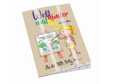 Malbuch / Mal-Set A6 - Entspannung für Mama - Malbuch mit individueller Vorder- und Rückseite