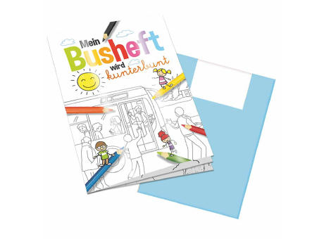 Malbuch / Mal-Set A6 - Bus - Malbuch neutral