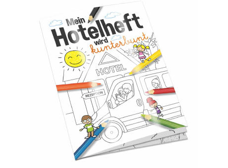 Malbuch / Mal-Set A6 - Hotel - Malbuch neutral