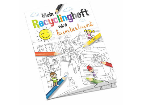 Malbuch / Mal-Set A6 - Recycling - Malbuch neutral