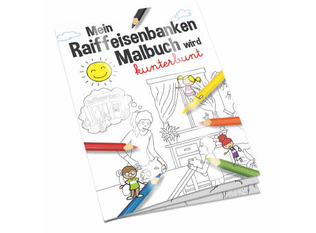 Malbuch / Mal-Set A6 - Raiffeisenbanken - Malbuch neutral