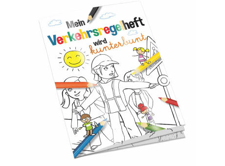Malbuch / Mal-Set A6 - Verkehr - Malbuch neutral