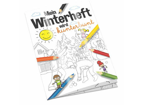 Malbuch / Mal-Set A6 - Winter - Malbuch neutral
